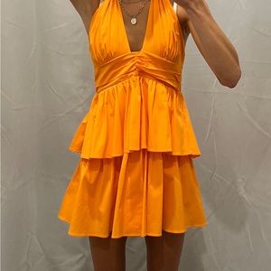 Orange Mini Dress